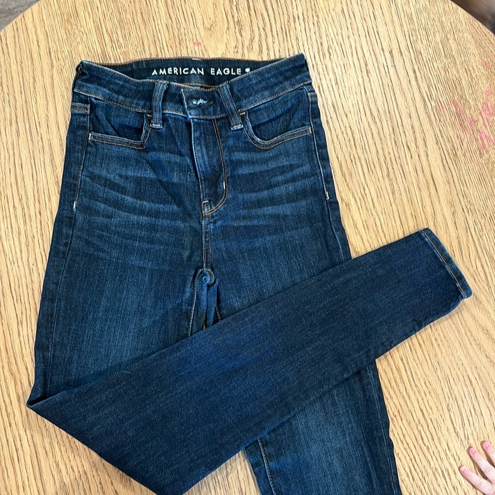 American Eagle Hi-Rise Jegging Dark Wash